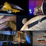 NASA JPL Plans Year Packed with Launches and Milestones A collage of photographs and artist