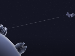 NASA’s Laser Communication Achieves Deep Space Milestone, Phase One Complete NASA’s Psyche spacecraft is depicted receiving a laser signal from the Deep Space Optical Communications