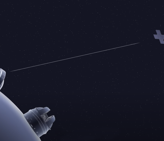 NASA’s Laser Communication Achieves Deep Space Milestone, Phase One Complete NASA’s Psyche spacecraft is depicted receiving a laser signal from the Deep Space Optical Communications