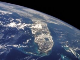 NASA Study Reveals Surprising Sea Level Increase for 2024 Global view of Florida