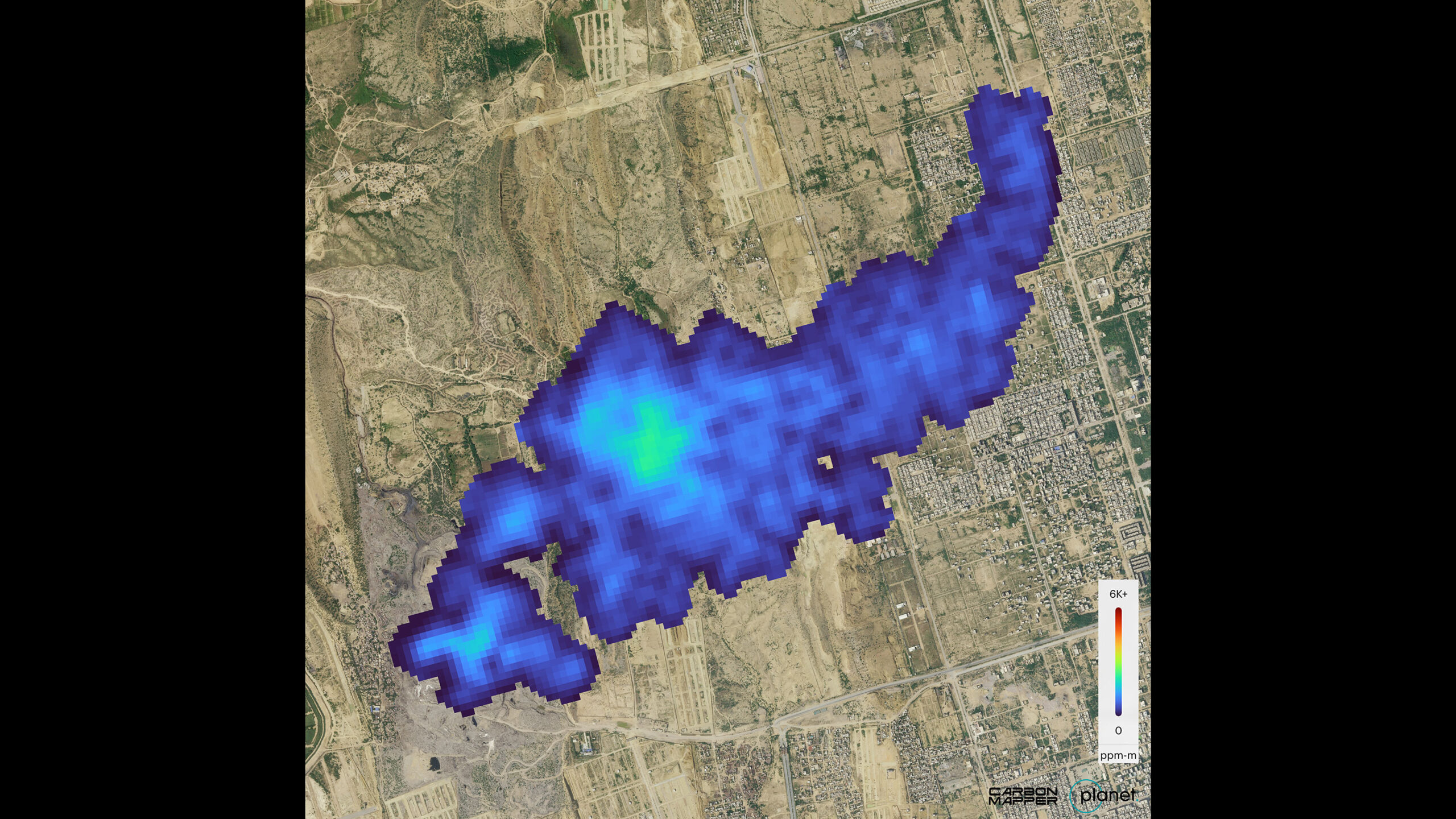1 pia26416 ghg plumes 16.jpg Carbon Mapper Coalition’s Tanager-1 satellite detected this methane plume in Karachi, Pakistan