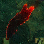 NASA Sensor Data Aids Firefighters in Combating Wildfires The map visualizes three wavelengths of infrared light, which are invisible to the human eye