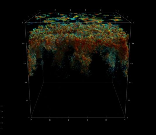 NASA General Counsel Office Seeks New Job Applicants An image from a 3D simulation showing the evolution of turbulent flows in the upper layers of the Sun. The more saturated and bright reds represent the most vigorous upward or downward twisting motions. Clear areas represent areas where there is only relatively slow up-flows, with very little twisting.