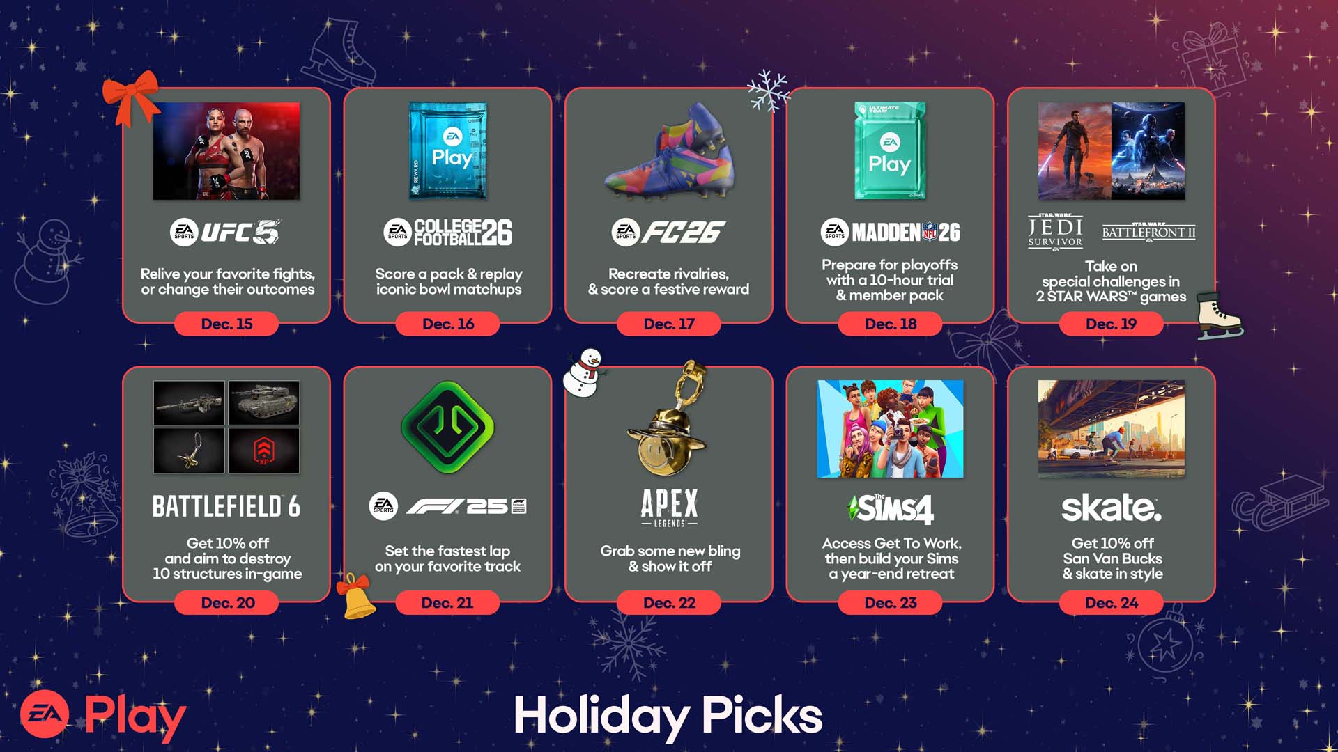 Celebrate the Season with EA Play's Holiday Picks - Xbox Wire
