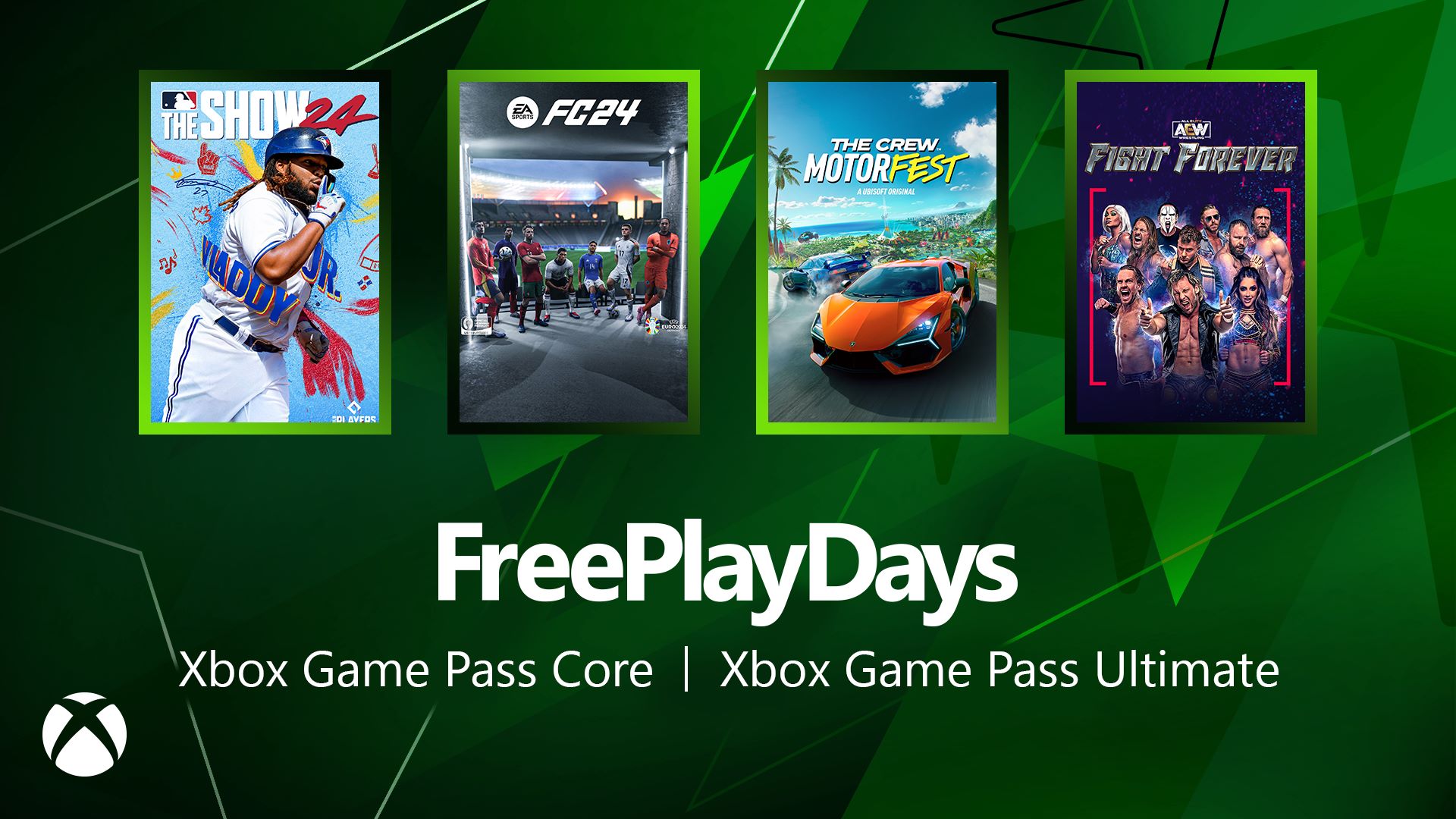 1720710955.png Free Play Days – EA Sports FC 24, MLB The Show 24, The Crew Motorfest and AEW: Fight Forever - Xbox Wire