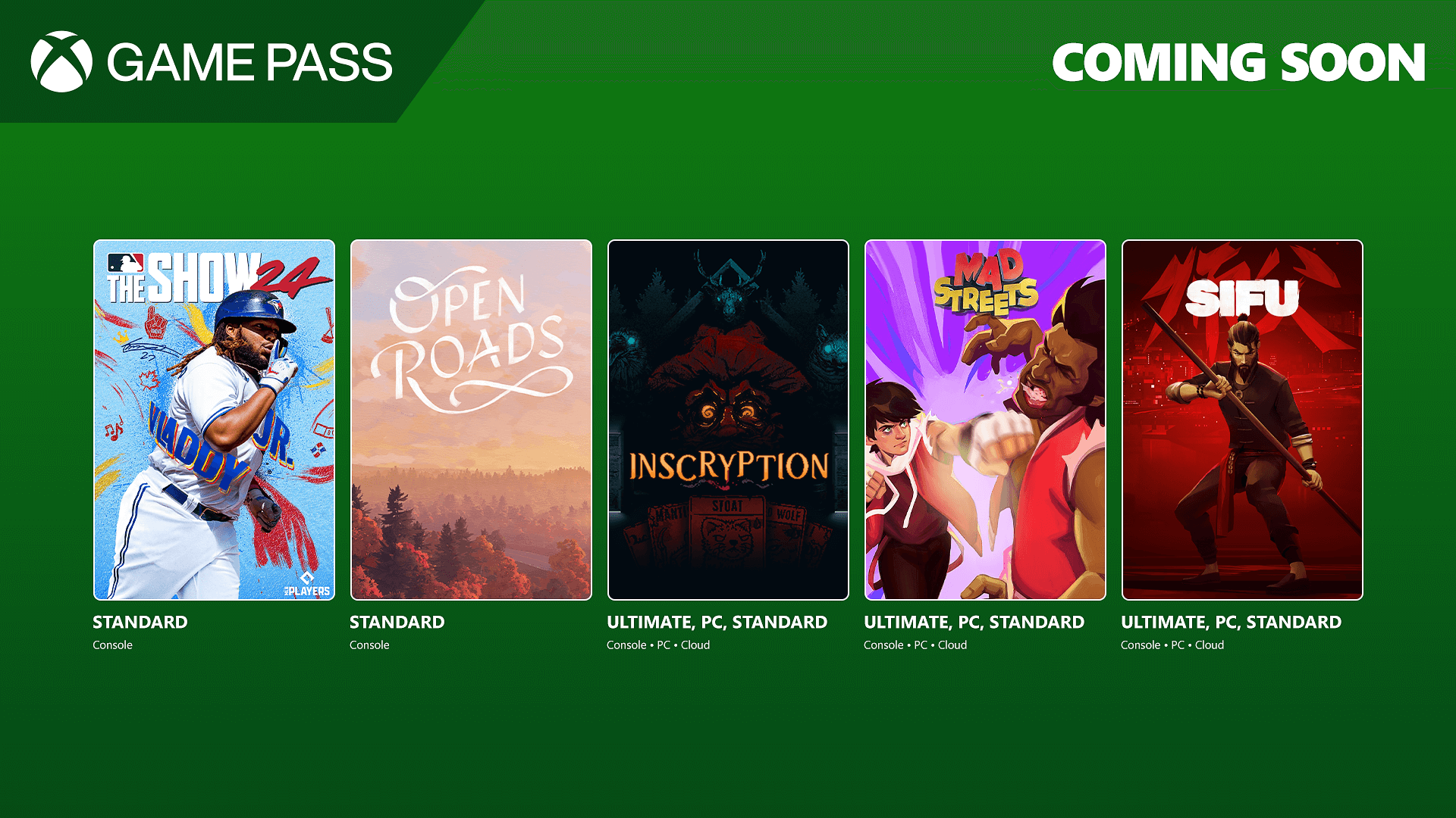 Coming Soon to Game Pass: Sifu, Inscryption, Mad Streets, and More - Xbox Wire
