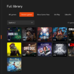 Game Pass Ultimate: Stream Personal Games on Xbox Consoles The full library in My games and apps on Xbox consoles showing cloud gaming icons on game art tiles.