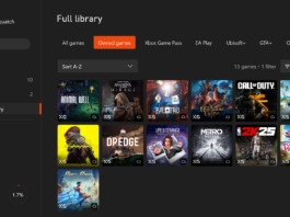 Game Pass Ultimate: Stream Personal Games on Xbox Consoles The full library in My games and apps on Xbox consoles showing cloud gaming icons on game art tiles.