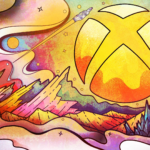 Xbox and Game Studios Promote Mental Health This Holiday A stylized Xbox sphere in recognition of Mental Wellness Awareness featuring the sphere as a sun-like orb on a background including a planetary landscape with crystalline structures, stars, and a starship within a wavy, dream-like frame.