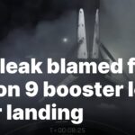 Falcon 9 booster lost post-landing due to fuel leak Fuel leak blamed for Falcon 9 booster loss after landing