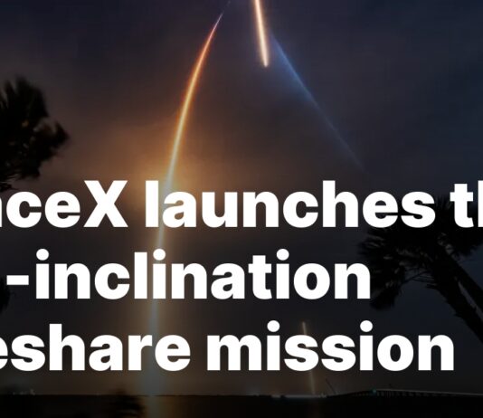 SpaceX completes third mid-inclination rideshare mission launch SpaceX launches third mid-inclination rideshare mission