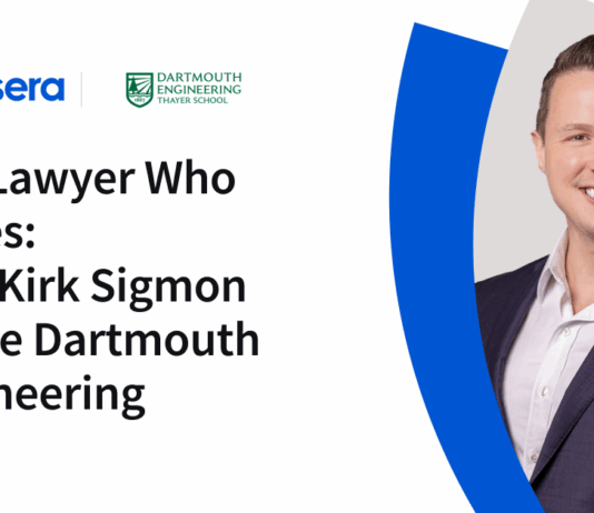 Why Kirk Sigmon Chose Dartmouth Engineering: A Coder’s Journey The Lawyer Who Codes: Why Kirk Sigmon chose Dartmouth Engineering - Coursera Blog