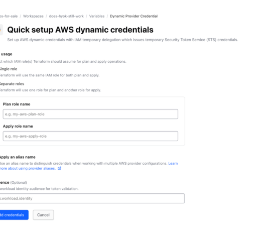 AWS permission delegation now accessible in HCP Terraform. Set