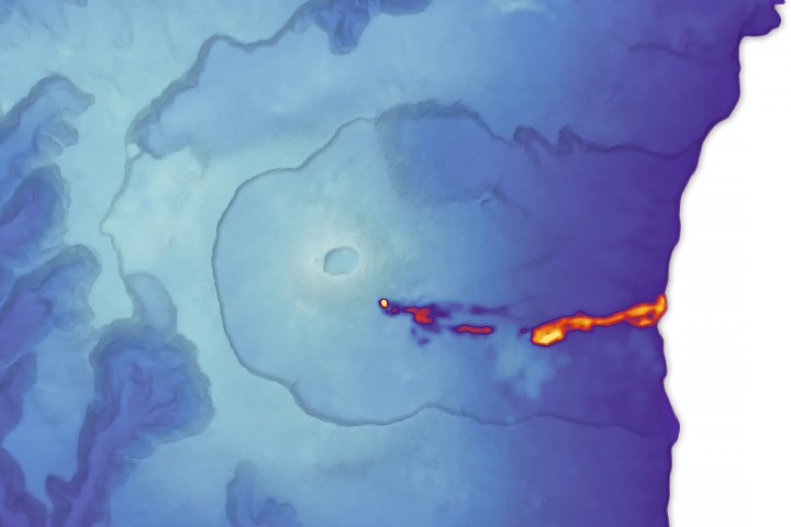 Réunion Island Lava Reaches the Sea - NASA Science