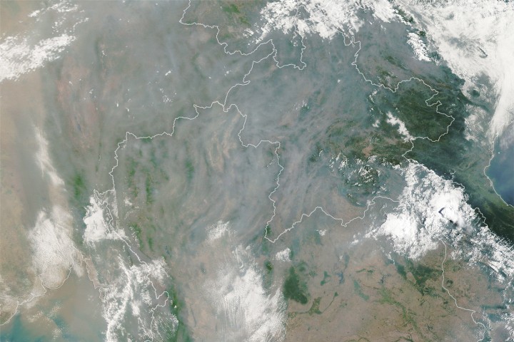 Smoke Shrouds Northern Thailand - NASA Science