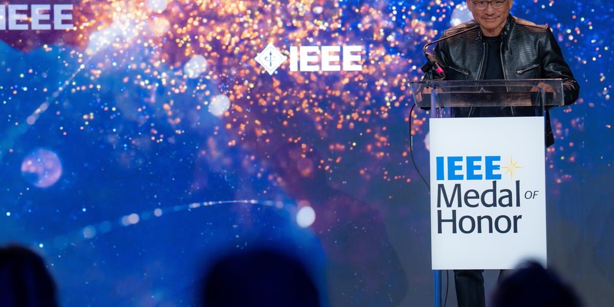IEEE Honors Jensen Huang for GPU Innovations