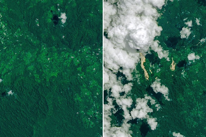 Cyclone Rains Spur Papua New Guinea Landslides - NASA Science