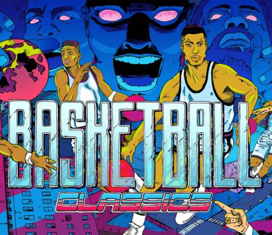 Classic basketball arcade game now available on Xbox console. Basketball classics key art