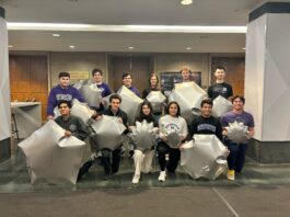 Northwestern University Wins BIG Idea Lunar Inflatables Competition Northwestern University team members pose with lunar inflatable prototypes from their METALS project in NASA’s 2024 BIG Idea Challenge.