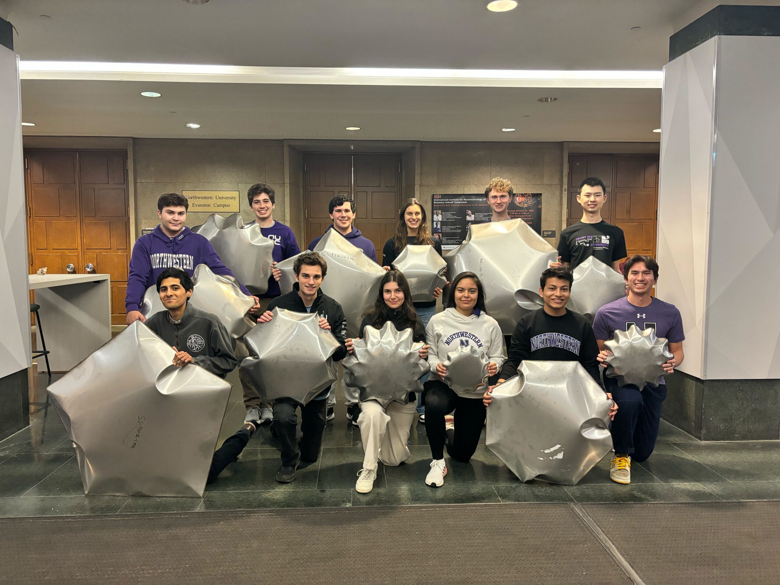 2024 big idea photo northwestern university.jpg Northwestern University team members pose with lunar inflatable prototypes from their METALS project in NASA’s 2024 BIG Idea Challenge.