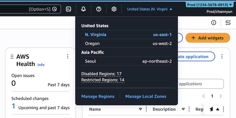 Customize your AWS Management Console experience with visual settings including account color, region and service visibility | Amazon Web Services
