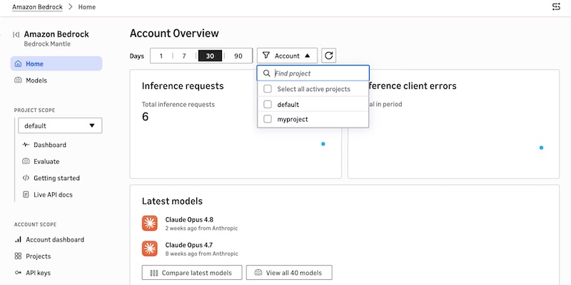 Try the new console experience in Amazon Bedrock, optimized for Anthropic- and OpenAI-compatible APIs | Amazon Web Services