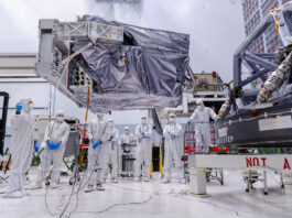 Roman Telescope’s Coronagraph Successfully Integrated by NASA Clean room technicians install the Roman Coronagraph.