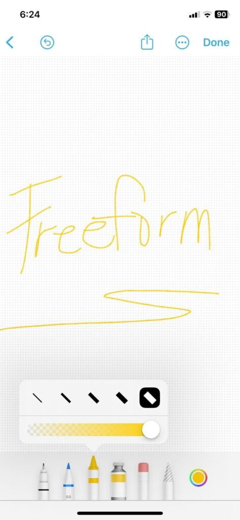 freeform app- pens