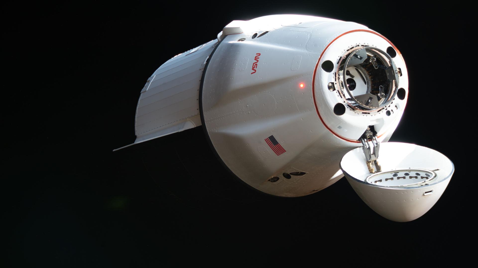 34 resupply return coverage june 12.jpg The SpaceX Dragon cargo spacecraft supporting the company’s 34th commercial resupply services mission for NASA approaches the International Space Station on May 17, 2026, carrying nearly 6,500 pounds of food, supplies, and equipment for the Expedition 74 crew.