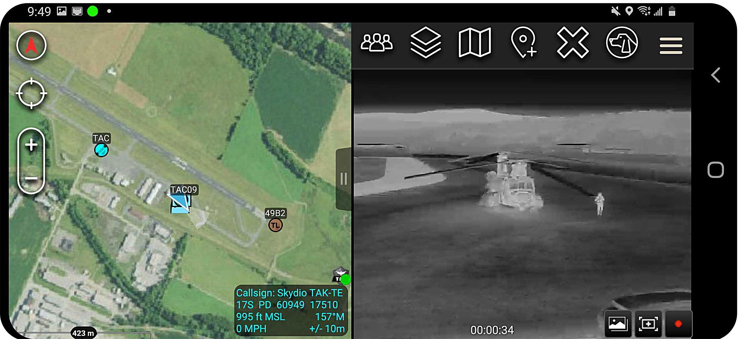 Skydio X10D Integrates with ATAK for Tactical ISR