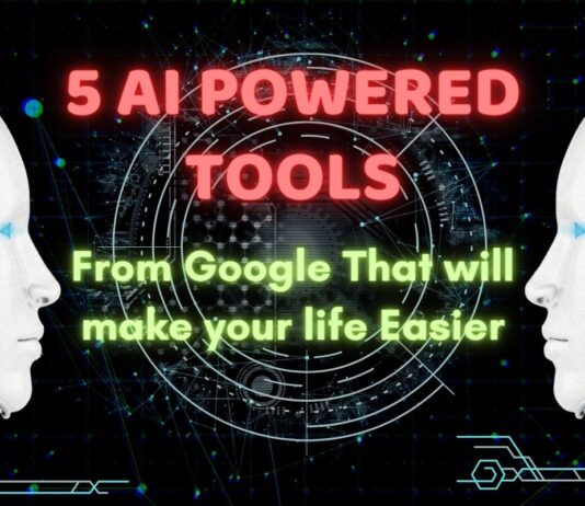 5 Google AI-powered tools to help you Explore Nature Smarter AI tools advertisement with robots facing each other.