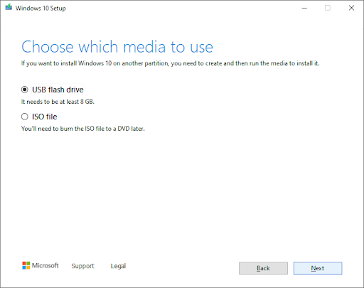 How to install windows 10 from USB