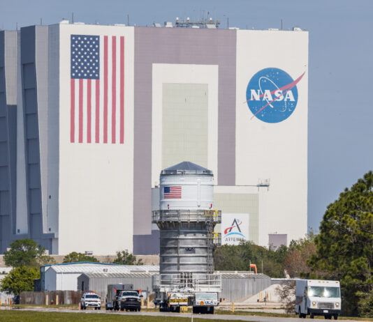 NASA’s Artemis II Upper Stage Arrives at Kennedy Space Center Artemis II Upper Stage Delivered to Kennedy - NASA