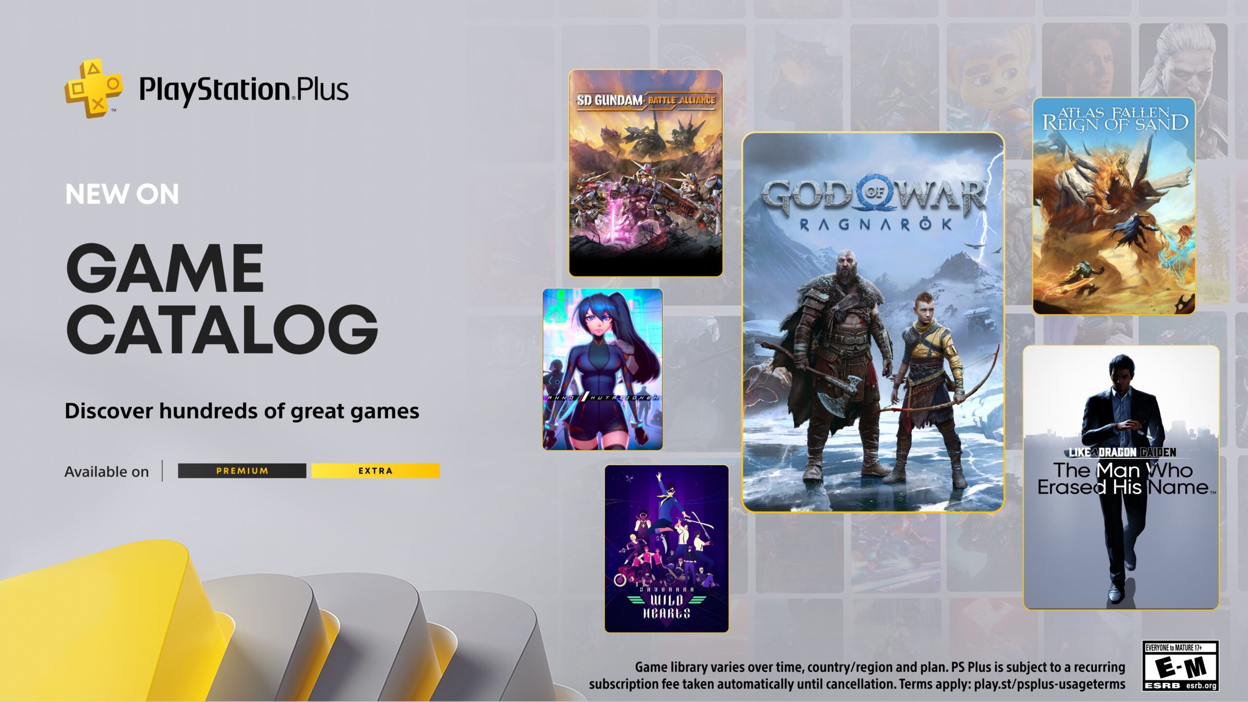 5e3c7f1b8fad9e367b28d352930a4c51bf206ce3 scaled.jpg PlayStation Plus Game Catalog for January: God of War Ragnarök, Like a Dragon Gaiden: The Man Who Erased His Name, Atlas Fallen: Reign of Sand, and more