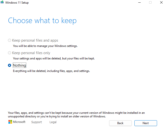 Repair Install Windows 11 with an In-place Upgrade