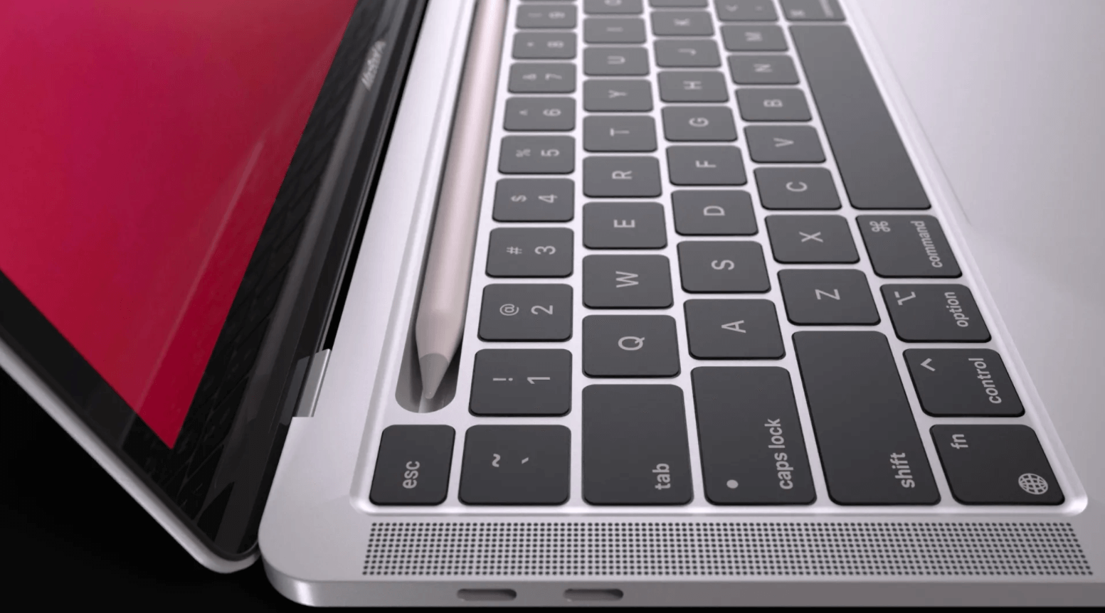 Apple To Replace Touch Bar In MacBook Pro With Apple Pencil Dock