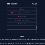BTS Heardle: A Heardle clone for BTS lovers!