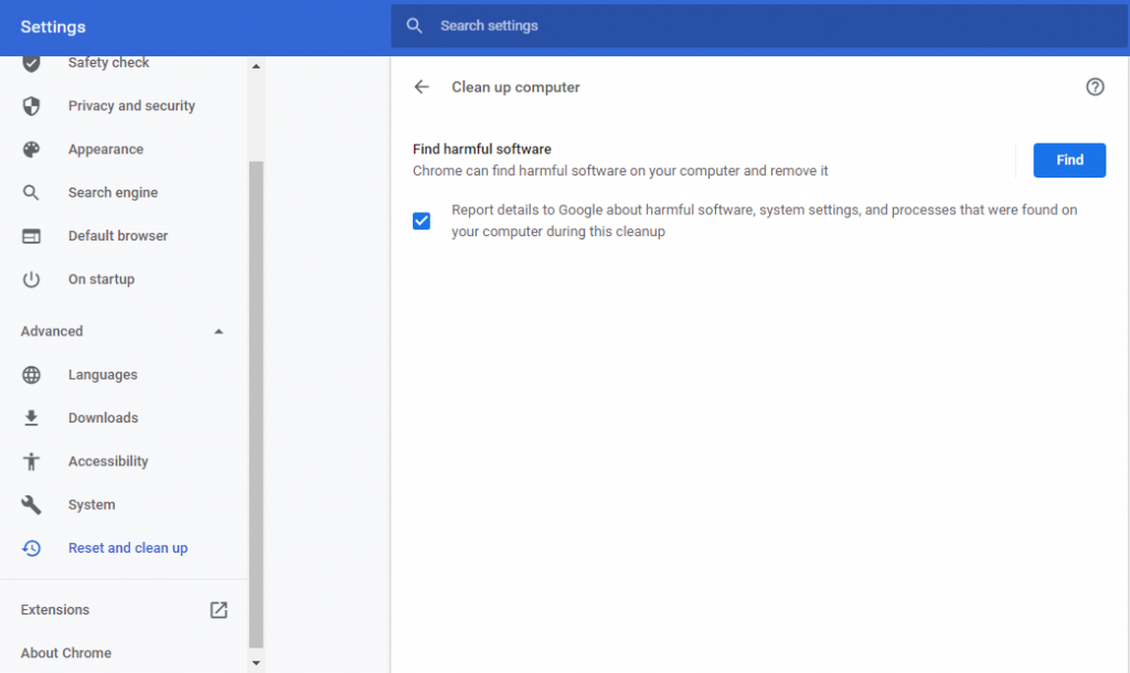How To Fix Chrome Using Chrome Cleanup Tool