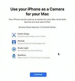 Continuity Camera Feature In macOS Ventura
