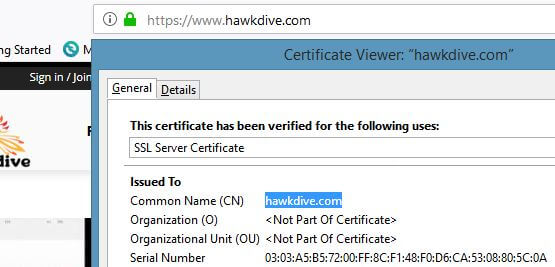 DV SSL Certificate Issued by Let’s Encrypt