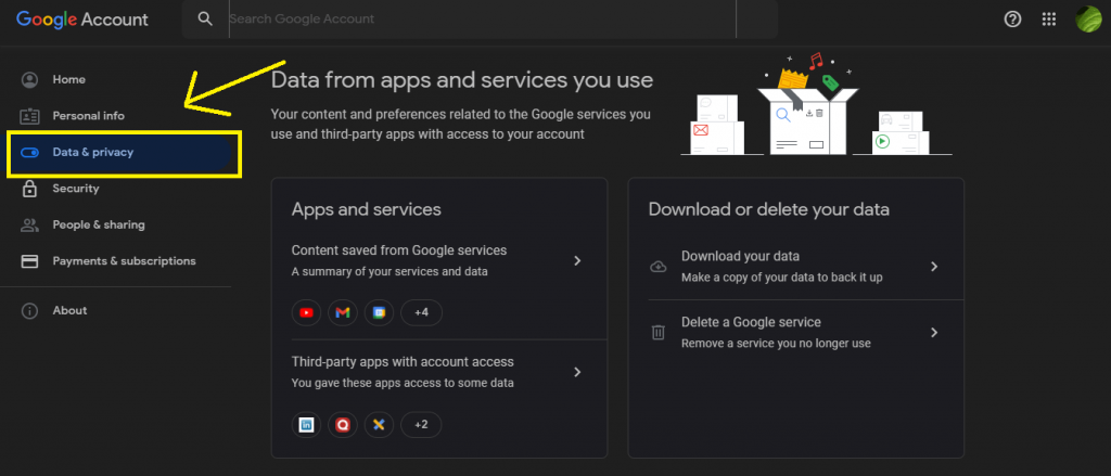 delete Gmail account