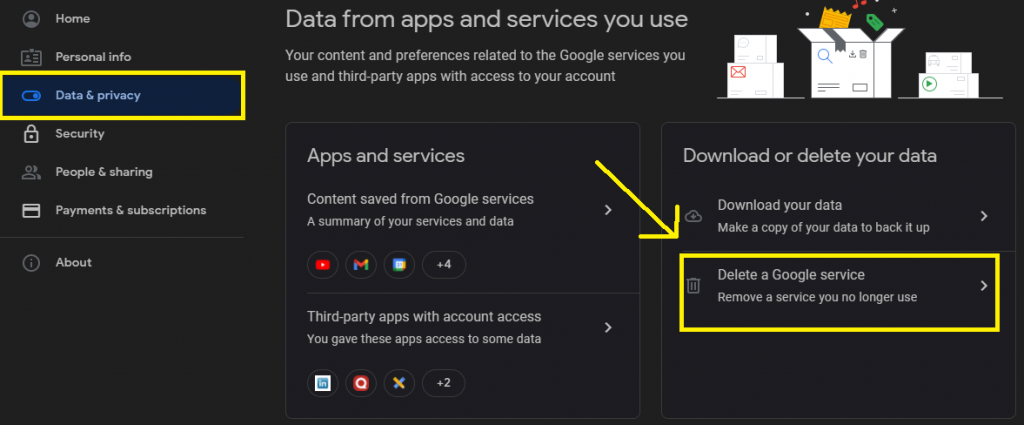 Delete-Gmail-Account