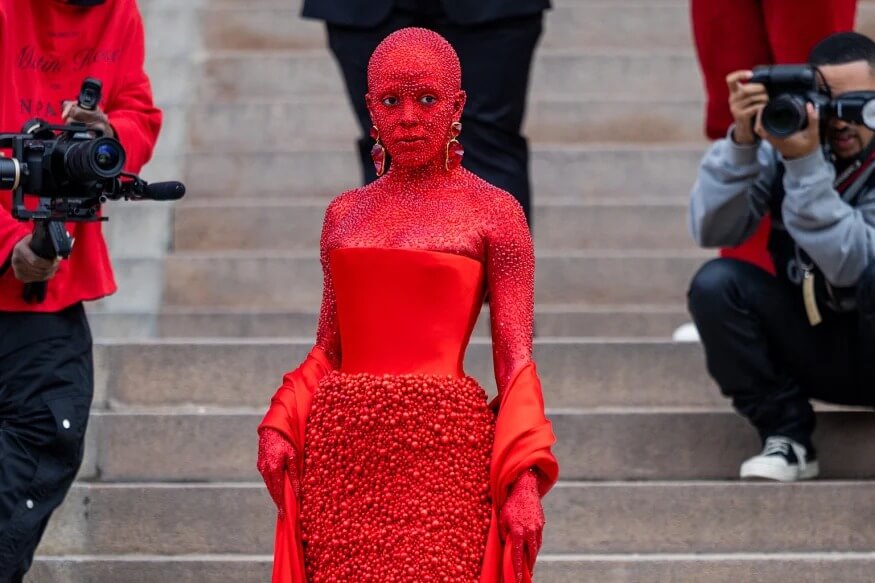 Doja Cat's head-to-toe crystal outfit