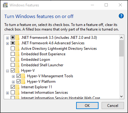 enable the Hyper-V in Windows 11