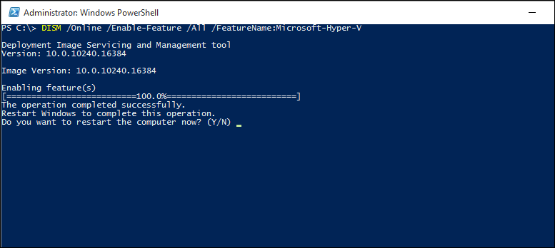 enable the Hyper-V in Windows 11