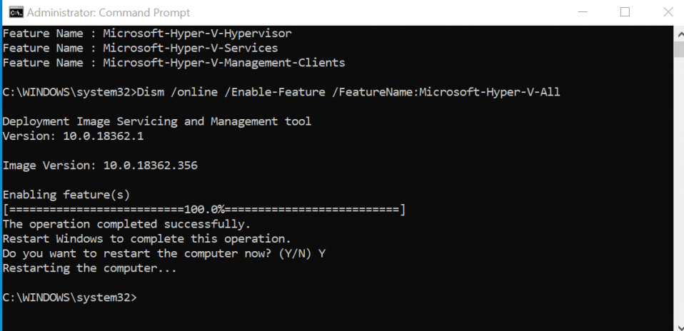 enable the Hyper-V in Windows 11