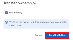 Give Temporary Access to a file in Google Drive
