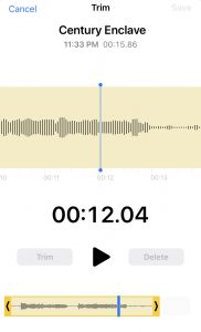 Record audio in iPhone and iPad