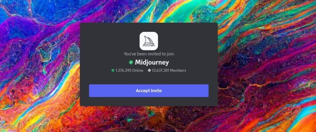 Accept Invite Midjourney, Join Midjourney Bot on Discord