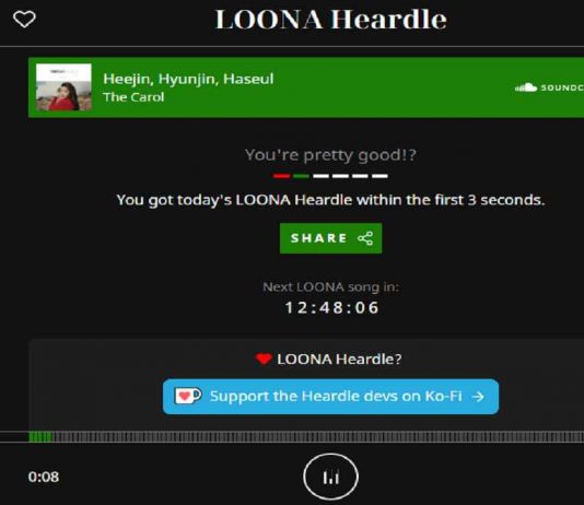 Meet LOONA Heardle: K-Pop(Orbit) Version Of Heardle!